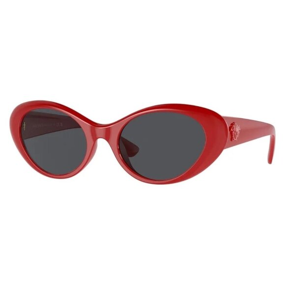 NEW VERSACE VE4455U 5344/87 SUNGLASSES RED GREY WOMEN EYEWEAR VERSACE VE4455U 53 - Picture 1 of 4